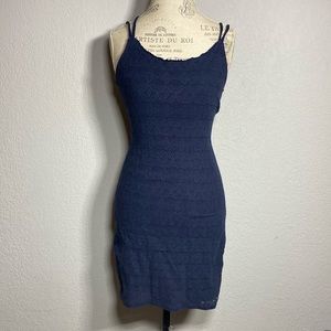 Hollister Body Con Eyelet Dress